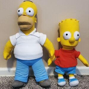 Univeraal Studios Homer & Bart Simpson dolls